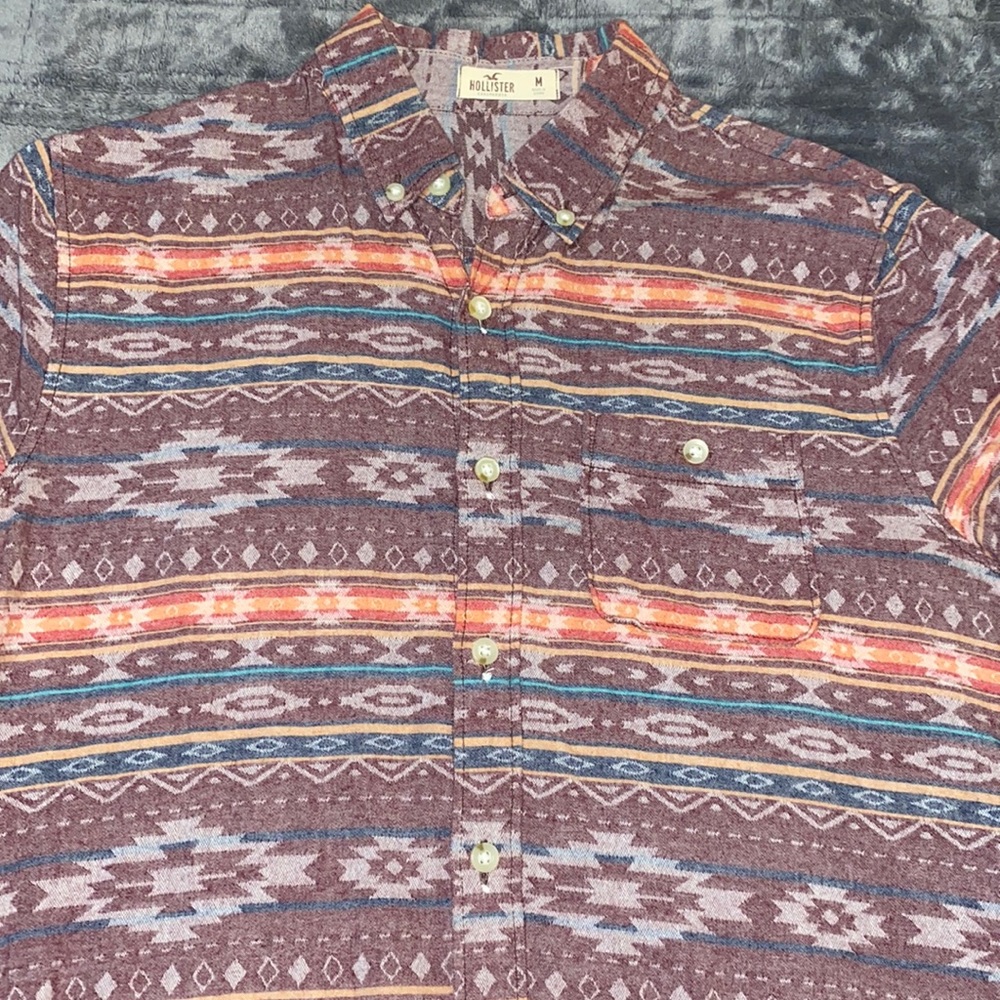 Vintage Levi orange Hollister short sleeve shirt